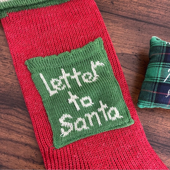 Letter to Santa Stocking AND Magic Key Pillow Black and Green - Picture 2 of 13